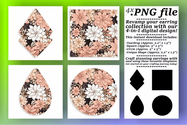 Whimsical Floral Delights: Sublimation Collection
