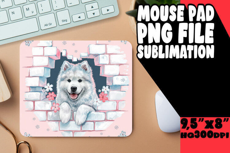 JOYFUL DESK PAD SUBLIMATION ART, Cute Dog example image 1
