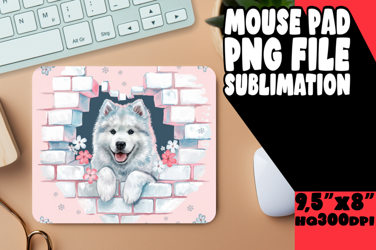 JOYFUL DESK PAD SUBLIMATION ART, Cute Dog