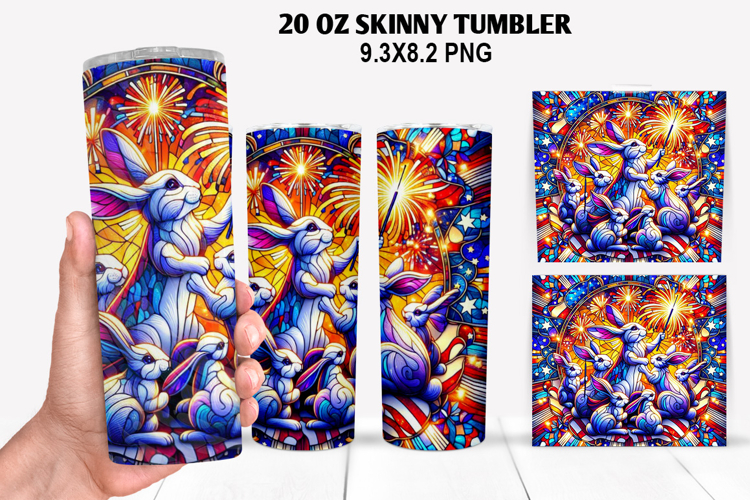 Skinny Tumbler 20oz Wrap Design,4th of july Tumbler PNG