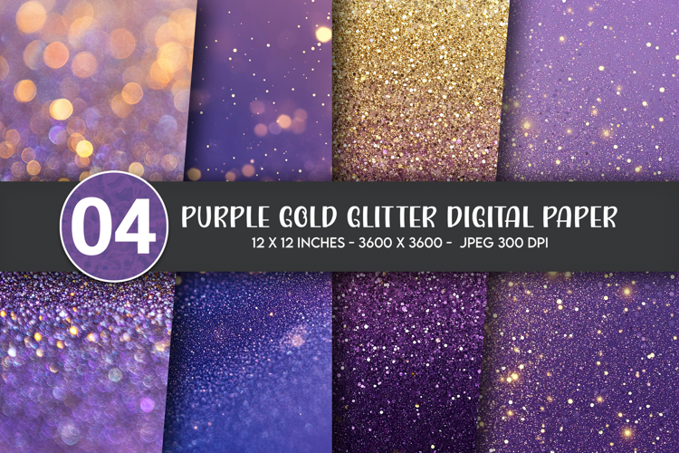 Purple Glitter Background Image 17