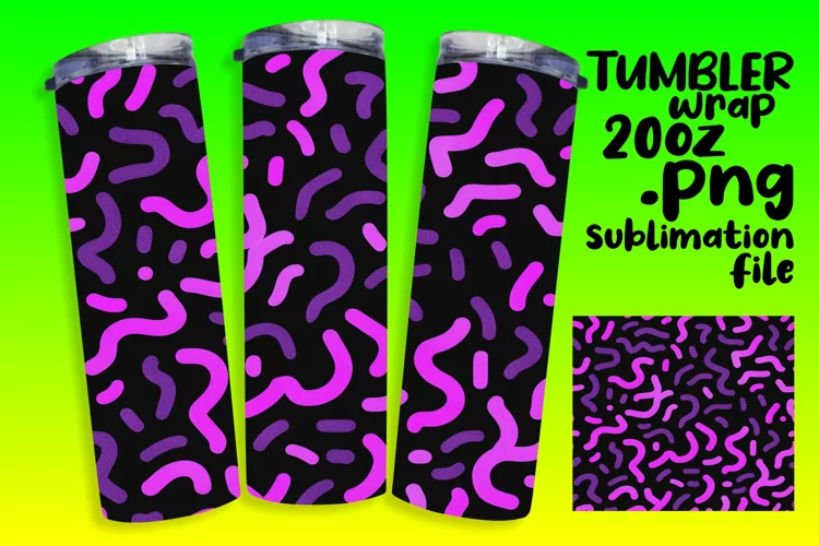 Neon Radiance 20oz Tumbler Artistry