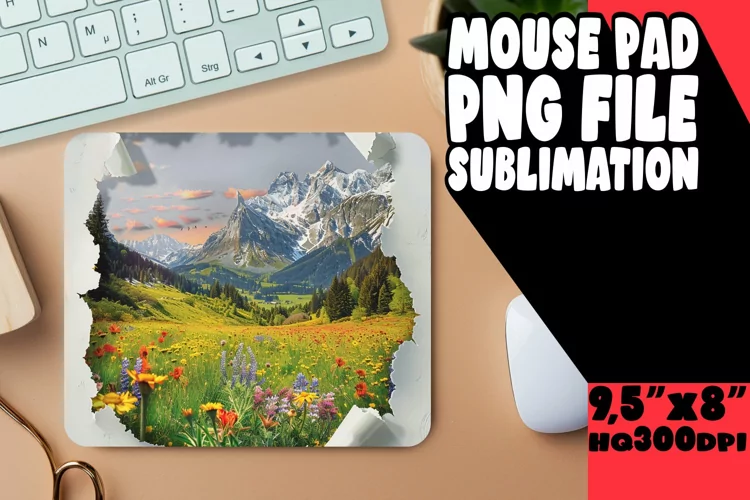 Mystical Moonlight 3D Mousepad Design Sublime Beauty