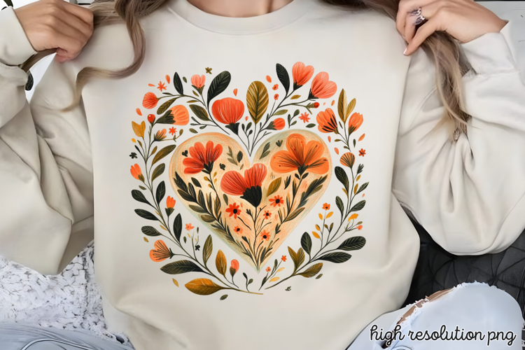 Mothers Day Folk Art Sublimation PNG