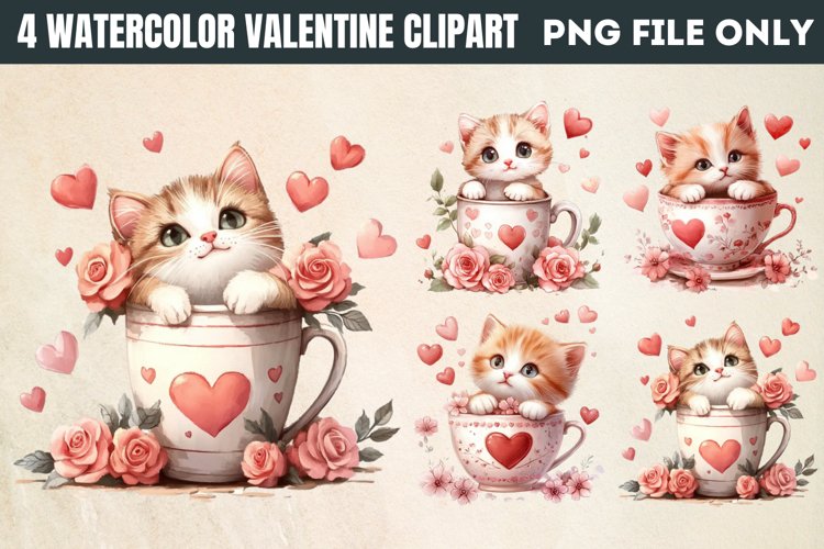 Cute Cat Clipart Image 24