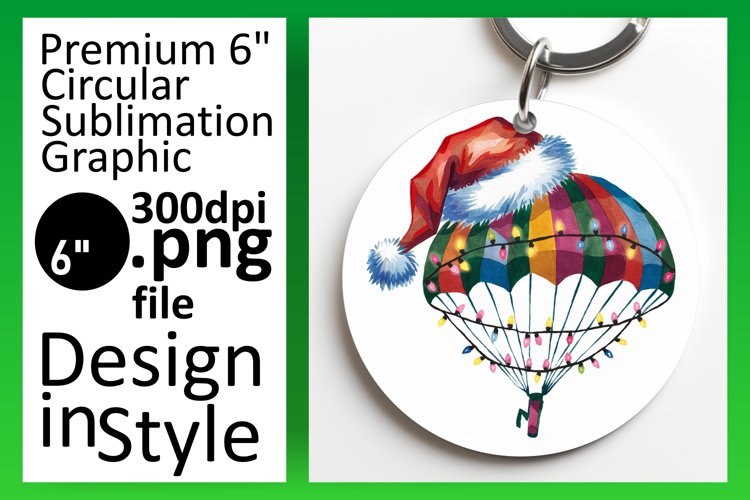 Trendy Round Design for Sublimation , Holiday