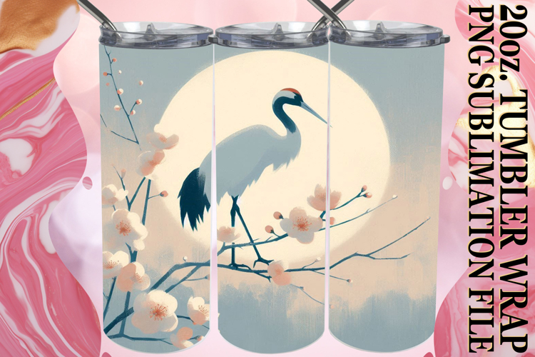 Cozy Sublimation 20oz tumbler wrap, Birds