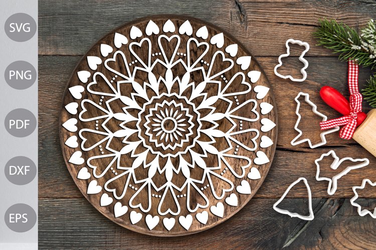 Mandala Flower - Christmas Decoration Flower SVG Design