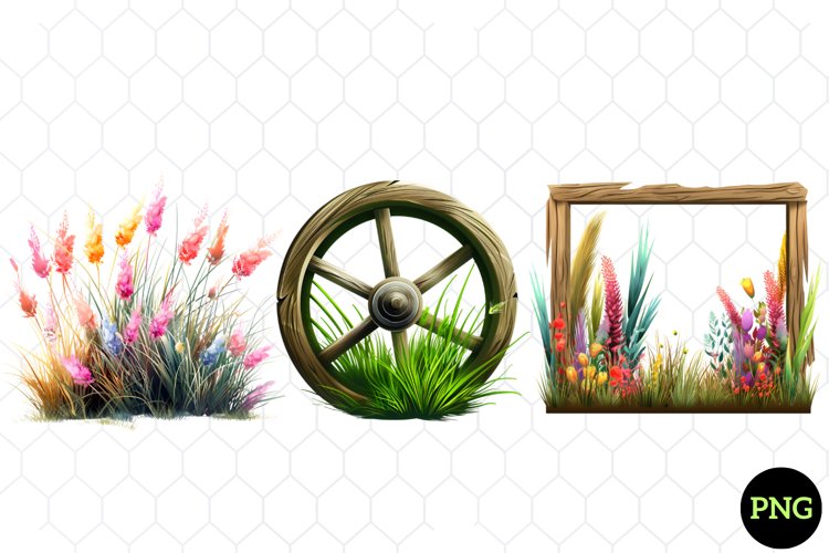 Watercolor Grass Clipart , Watercolor Clipart