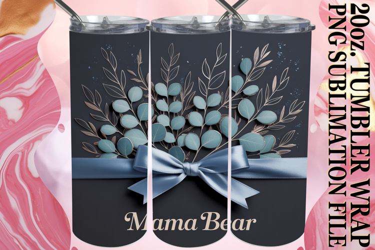 Joyful Whispers 20oz tumbler wrap, Mother's Day