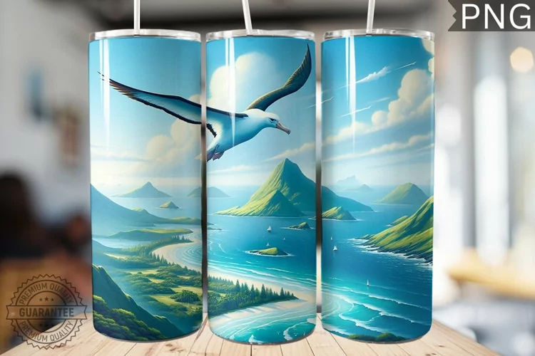 Albatross Tumbler Wrap - Albatross Tumbler Design