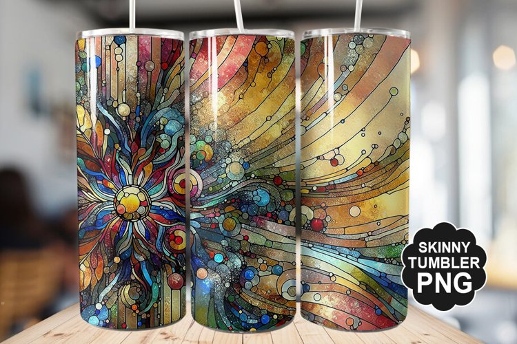 Stained On Stained Glass Tumbler Warp - Tumbler Design