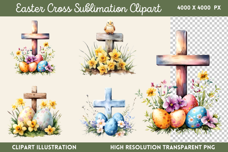 Easter Cross Clipart Image 18