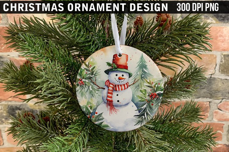 Christmas Ornament Sublimation PNG Design