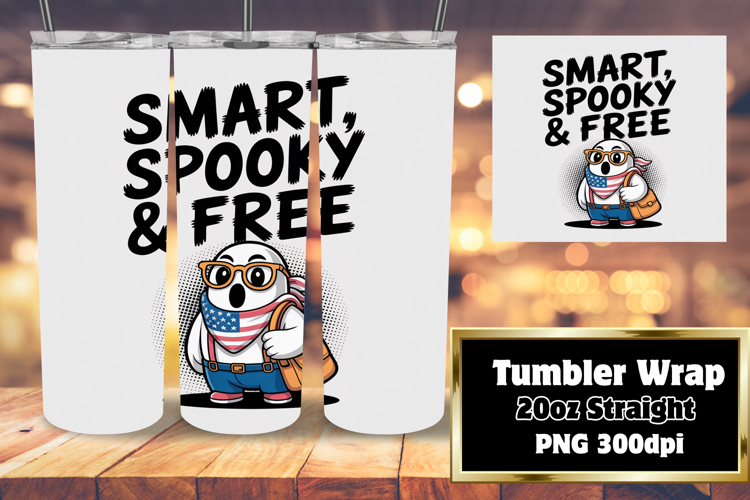 High-Quality 20oz Tumbler Design , Funny Ghost