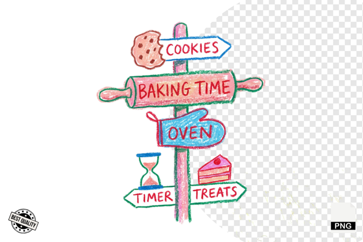 Baking Signpost PNG