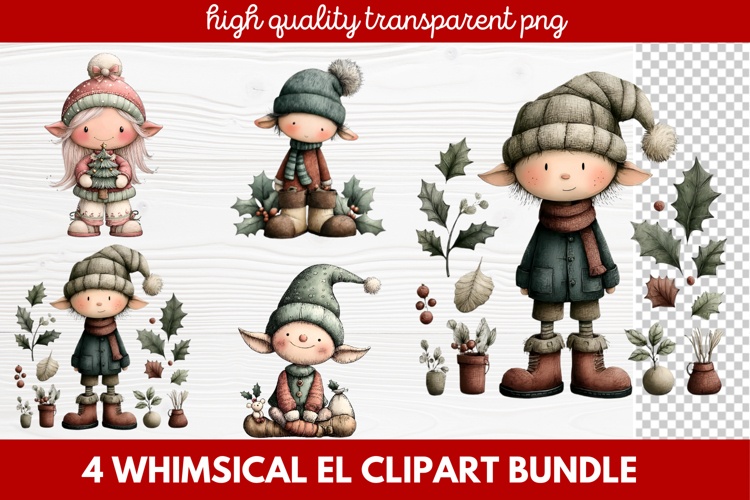 Cute Elf Clipart Image 7