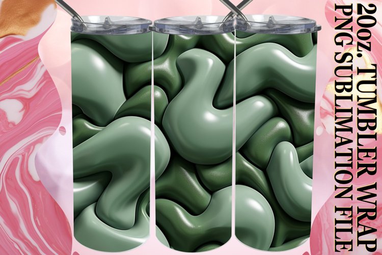 Bold Colorful 20oz Tumbler Wrap Series example image 1