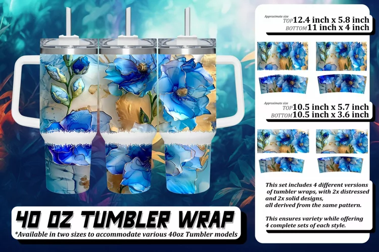 Summer Serenity: Pattern Sublimation Bliss 40oz
