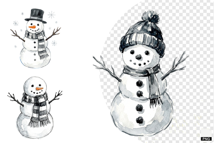 Snowman Party Clipart
