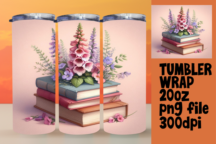Elegant 20oz Tumbler Design , Books