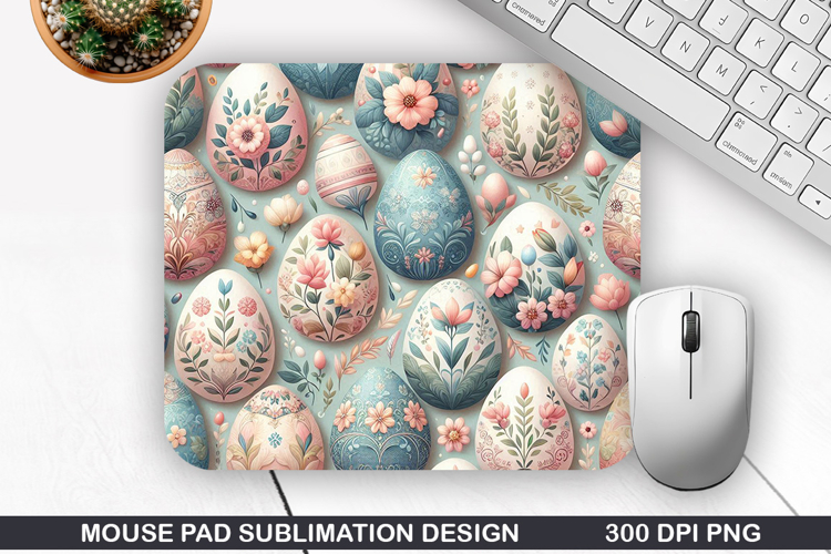 Easter Eggs Mouse Pad Sublimation, Easter Mouse Pad PNG