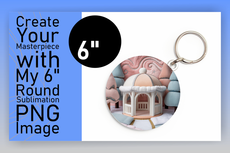 Elegant Keychain Circle PNG Artwork , Holiday