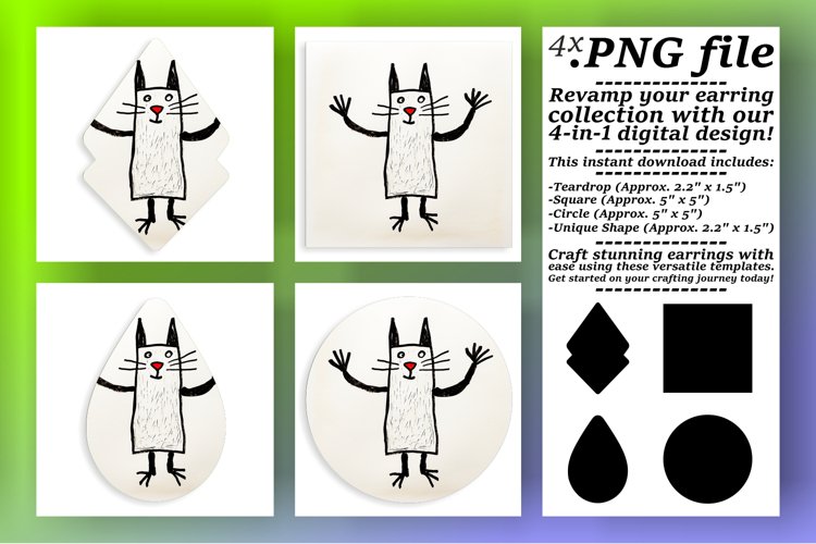 Playful Kitty Parade: Sublimation Collection example image 1