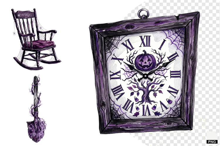 Halloween Haunted Cottage Clipart
