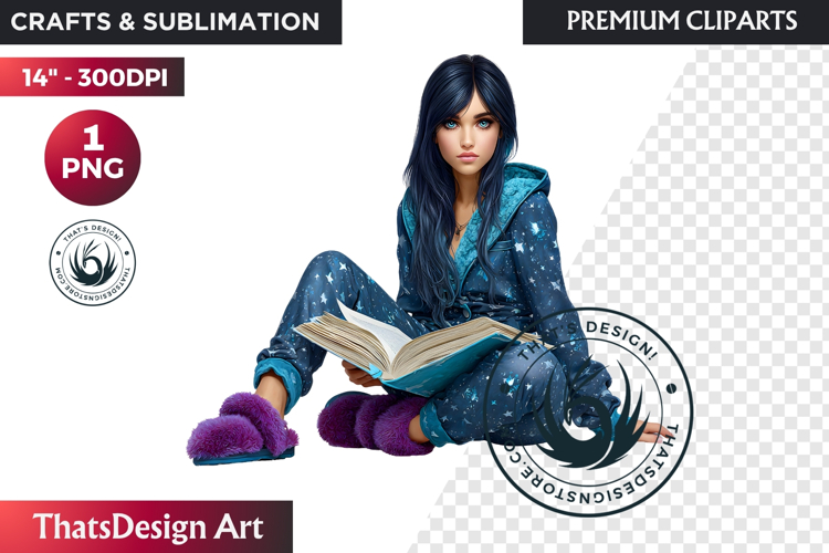 Cosy Winter Girl Clipart, Fashion Girl PNG, christmas