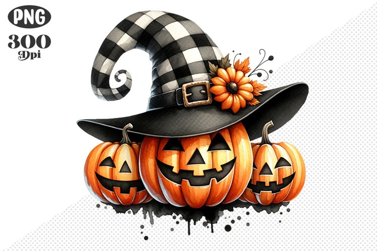 Halloween Pumpkin Sublimation - Clipart PNG Design