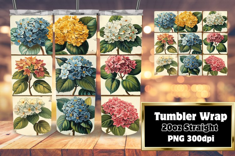 Summer Petal Sublimation Tumbler Wraps - 20oz