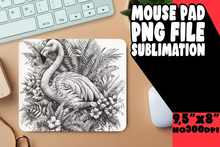 Vibrant Flamingo Haven Mouse Pads