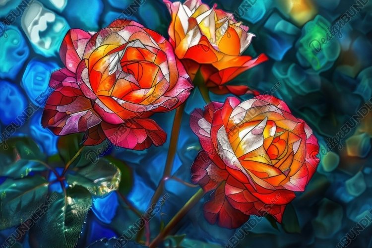 Stained Glass Texture Image 3