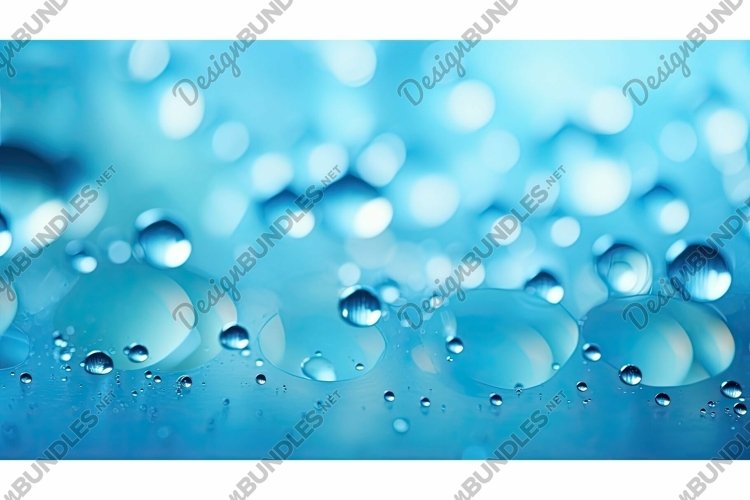 dynamic light blue bokeh example image 1