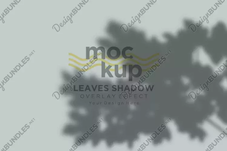 Leaves Shadow Overlay Effect Mockup