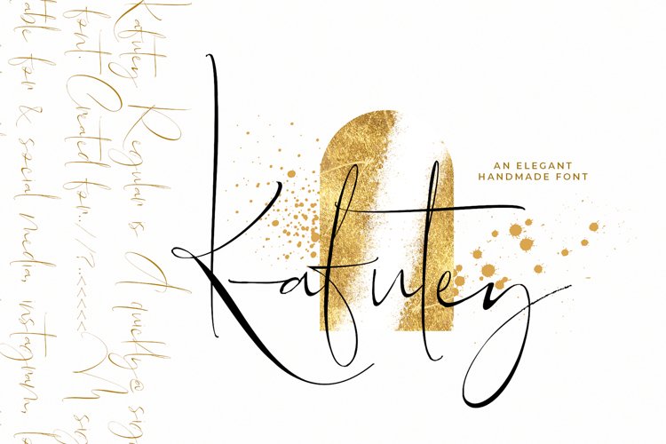 Kafutey - Elegant Handmade Fonts! example image 1
