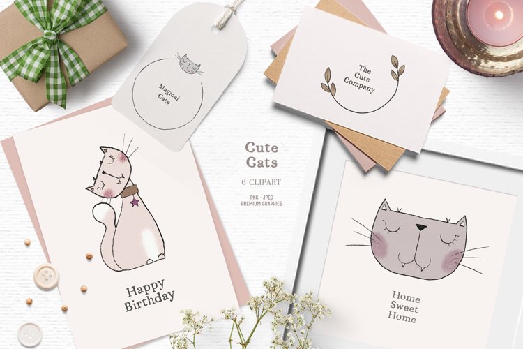 Cute Cat Clipart Image 5