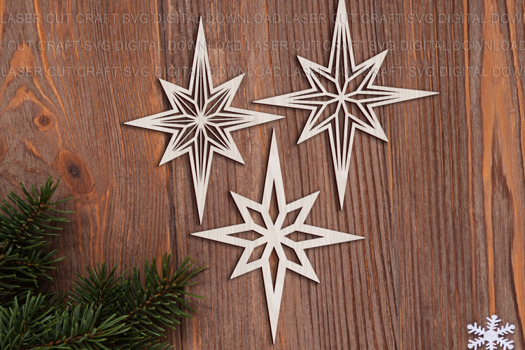 Nativity Christmas star svg laser Cricut cut