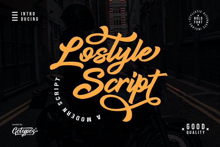 Lostyle Script | A bold handwritten font example image 1