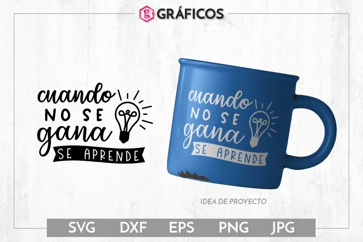Cuando no se gana se aprende SVG - Frases motivadoras