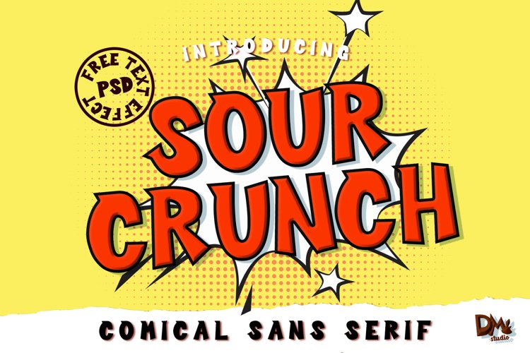 Sour Crunch - Comical Font example image 1