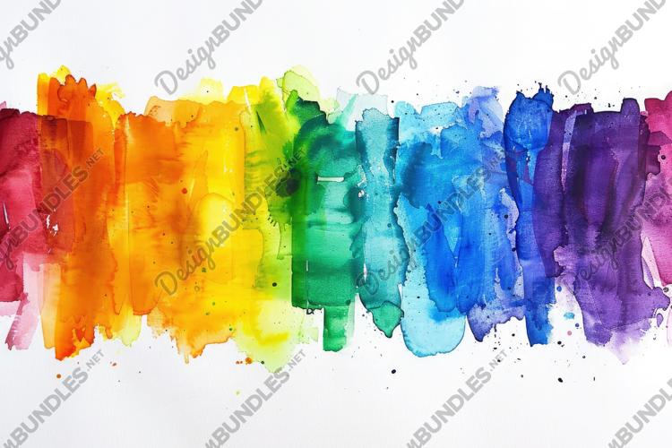 Vibrant Watercolor Background Wallpaper