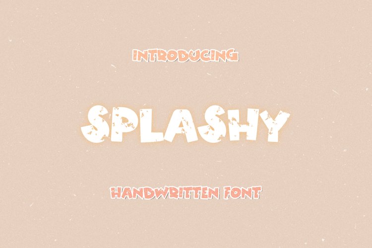 Splashy - A Splashy Handwritten Display Font example image 1