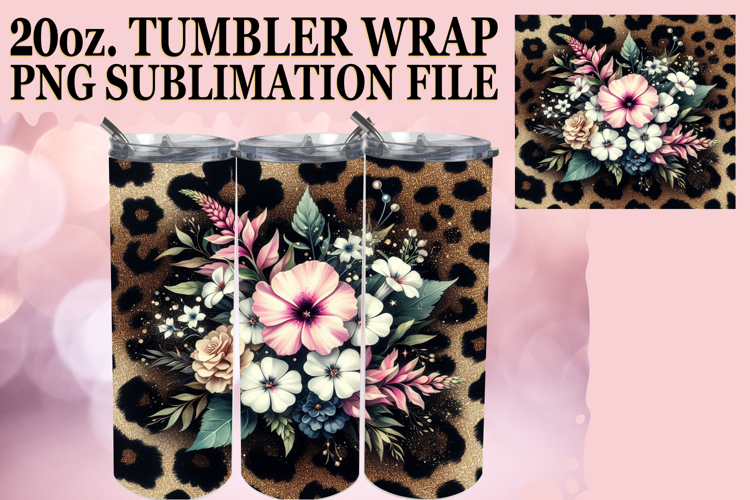 BLISSFUL DAYS 20oz TUMBLER WRAP, Leopard Prints