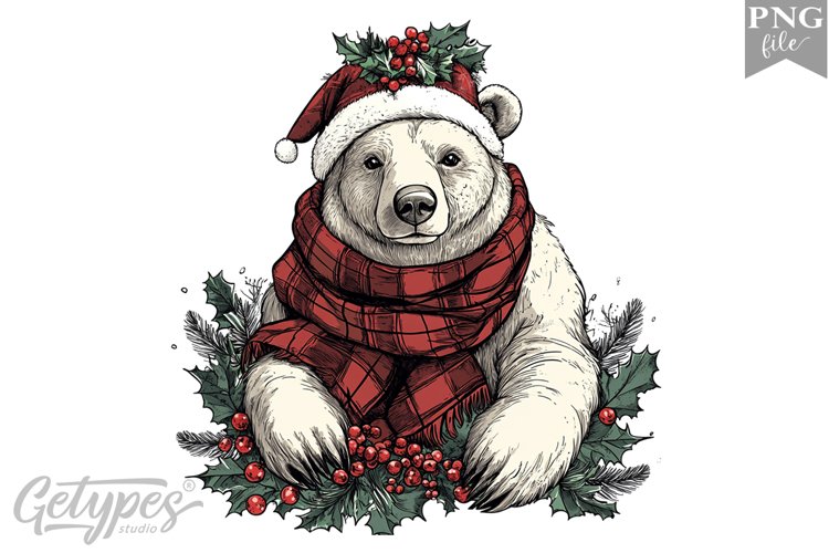 Christmas Bear Clipart Image 20