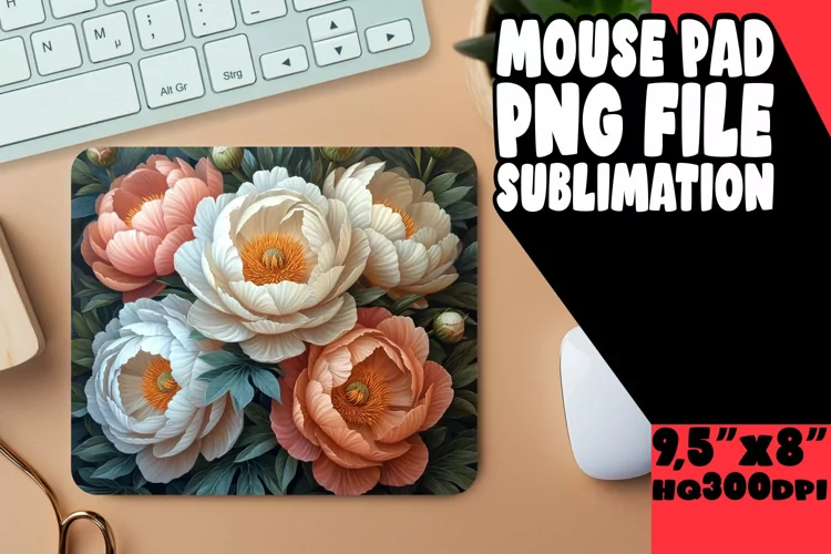Petal Pathway: Sublimation Mouse Pad