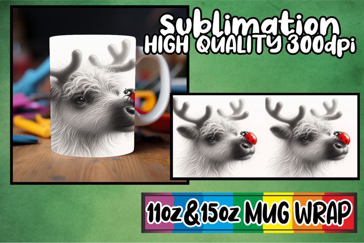 Serene moments 11oz 15oz sublimation wrap, Cute Animals