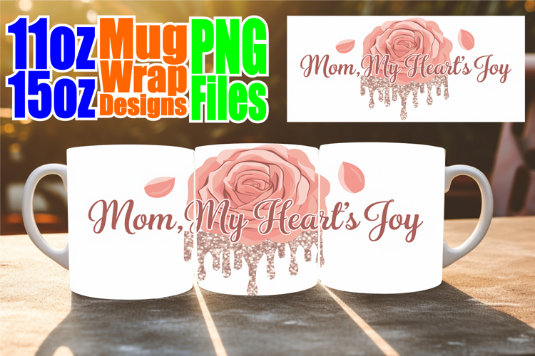 Gentle smiles 11oz 15oz sublimation wrap, Mother's Day