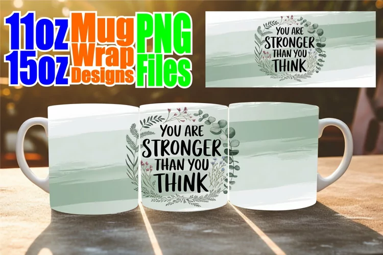 Wonderful morning sublimation 11oz 15oz mug wrap, Quote